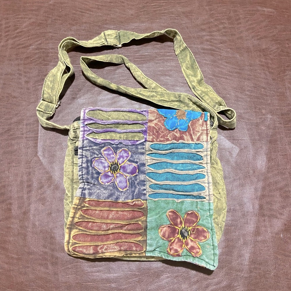 Unique Designed, Multicolored Patchwork Shoulder … - image 1